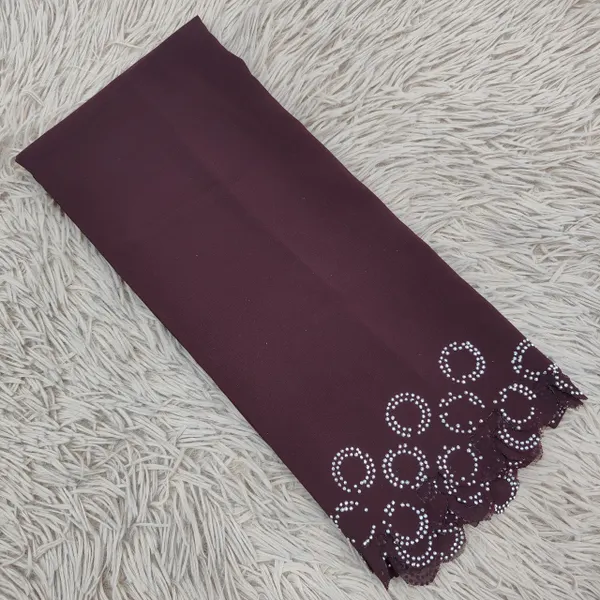  Chiffon Hijab with stone work | HJ28